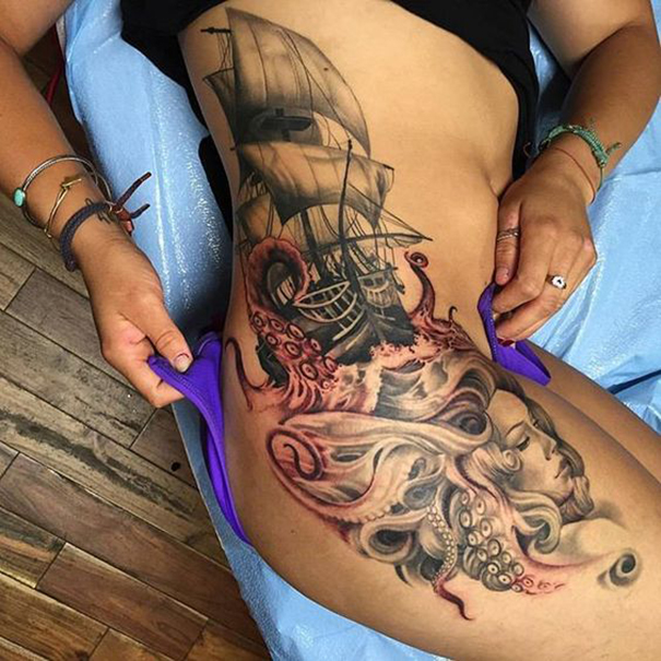 Popular Ship Tattoo Designs