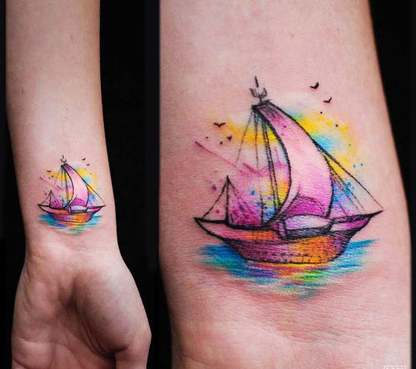Popular Ship Tattoo Designs