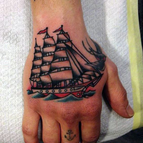 Popular Ship Tattoo Designs