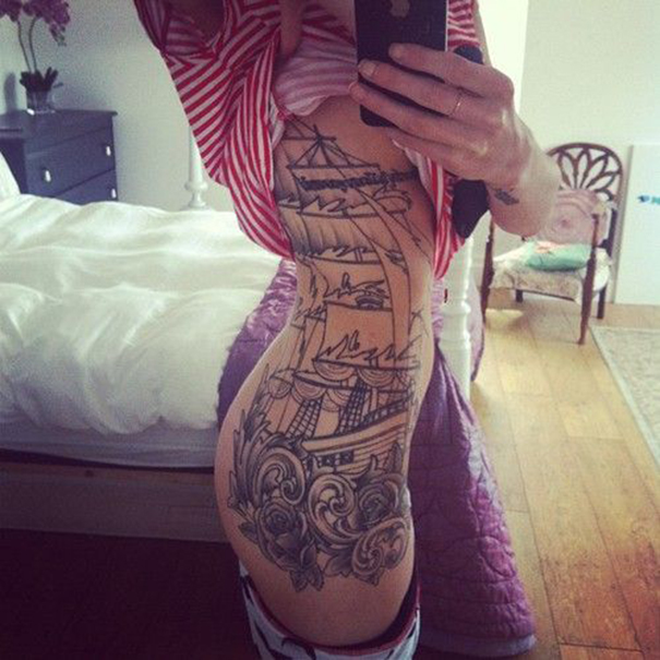 Popular Ship Tattoo Designs