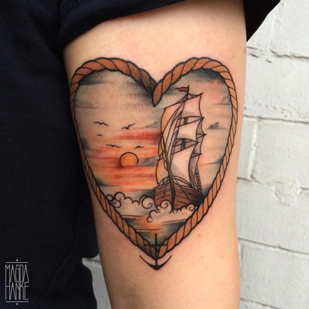 Popular Ship Tattoo Designs