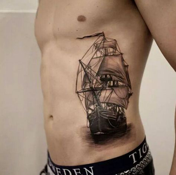 Popular Ship Tattoo Designs