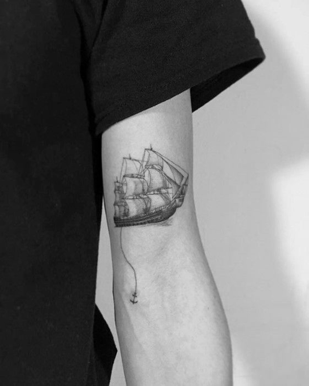 Popular Ship Tattoo Designs