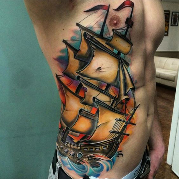 Popular Ship Tattoo Designs