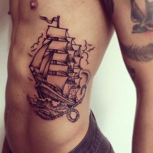 Popular Ship Tattoo Designs