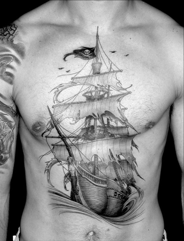 Popular Ship Tattoo Designs