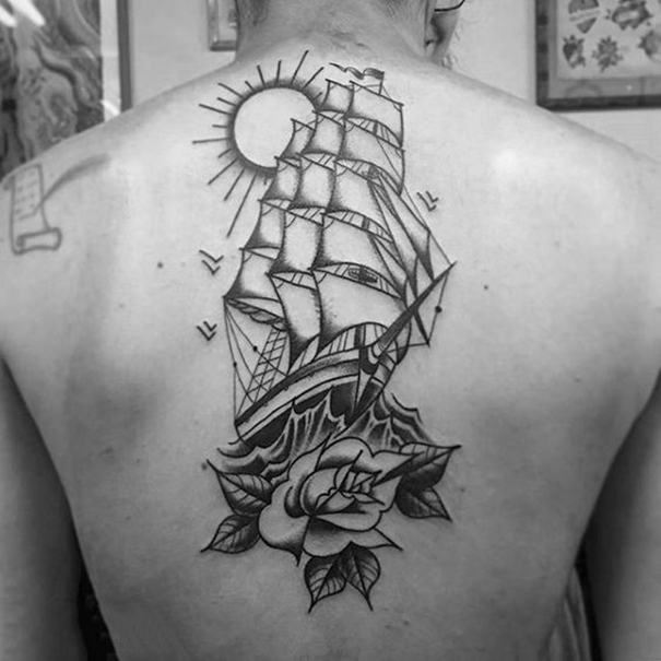 Popular Ship Tattoo Designs