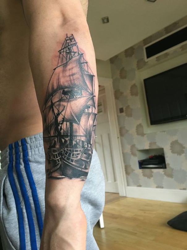 Popular Ship Tattoo Designs