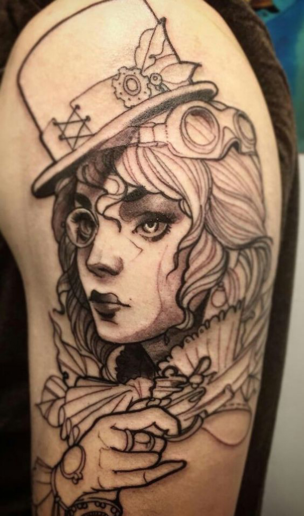 Surreal Steampunk Tattoo Designs