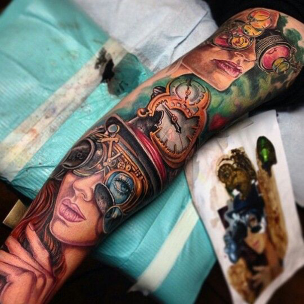 Surreal Steampunk Tattoo Designs