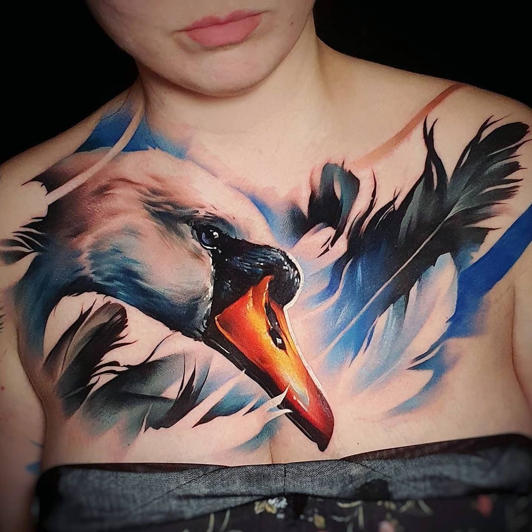 30+ Dazzling and Eye-Catching Swan Tattoo Designs