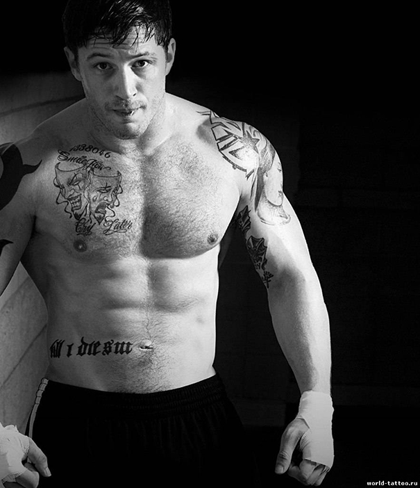 Celebrity Tattoos: Tom Hardy Tattoos