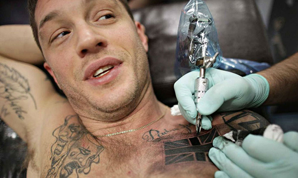 Celebrity Tattoos: Tom Hardy Tattoos