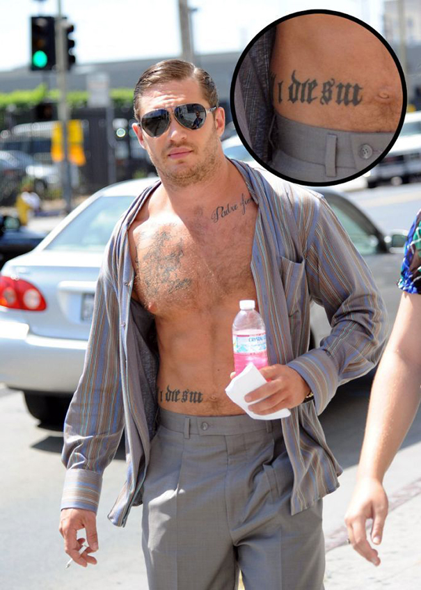 Celebrity Tattoos: Tom Hardy Tattoos