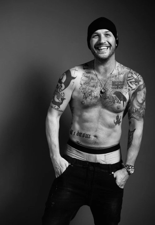 Celebrity Tattoos: Tom Hardy Tattoos