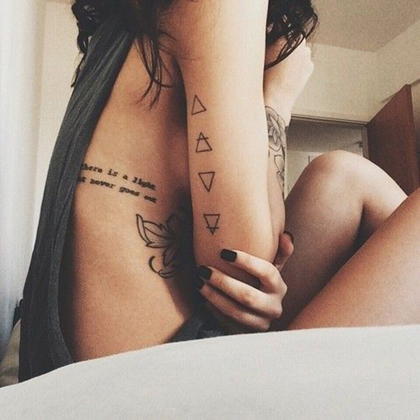 35 Unique Triangle Tattoo Designs 2022