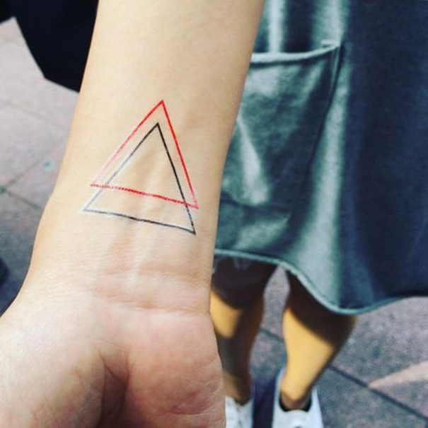 35 Unique Triangle Tattoo Designs 2022