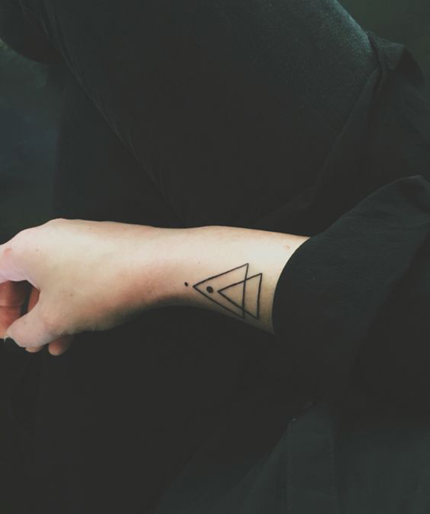 35 Unique Triangle Tattoo Designs 2022