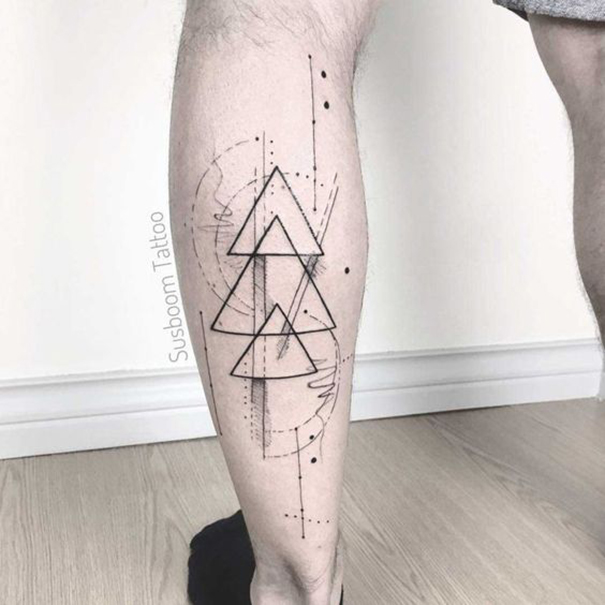 35 Unique Triangle Tattoo Designs 2022