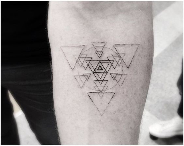 35 Unique Triangle Tattoo Designs 2022