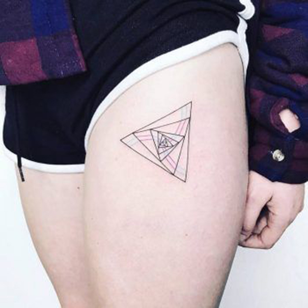 35 Unique Triangle Tattoo Designs 2022