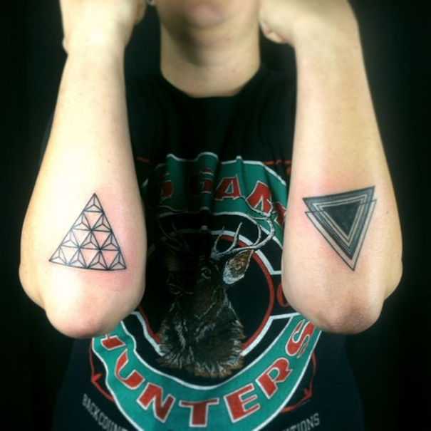 35 Unique Triangle Tattoo Designs 2022