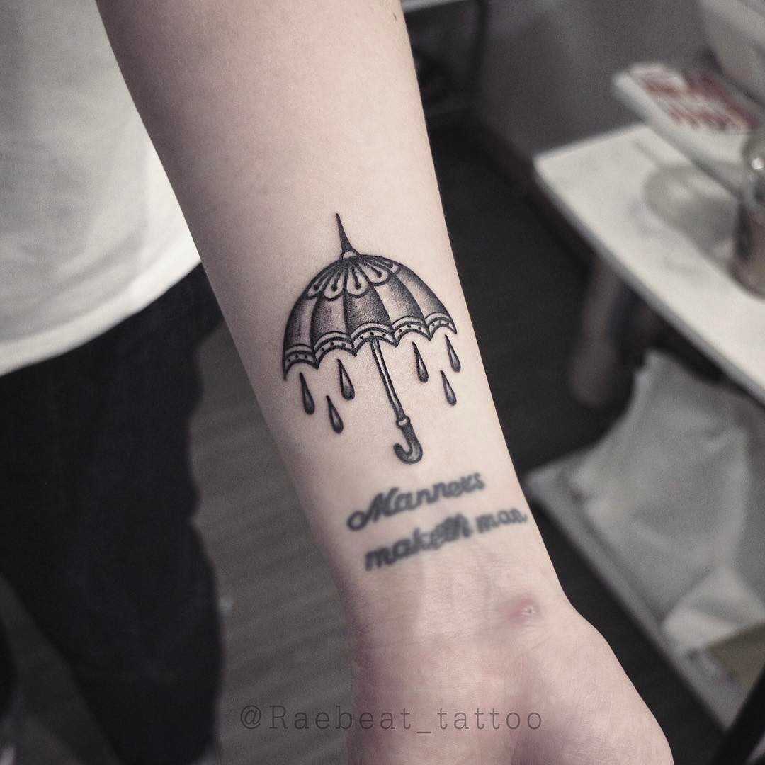 26 Outstanding Umbrella Tattoo Design Art Ideas