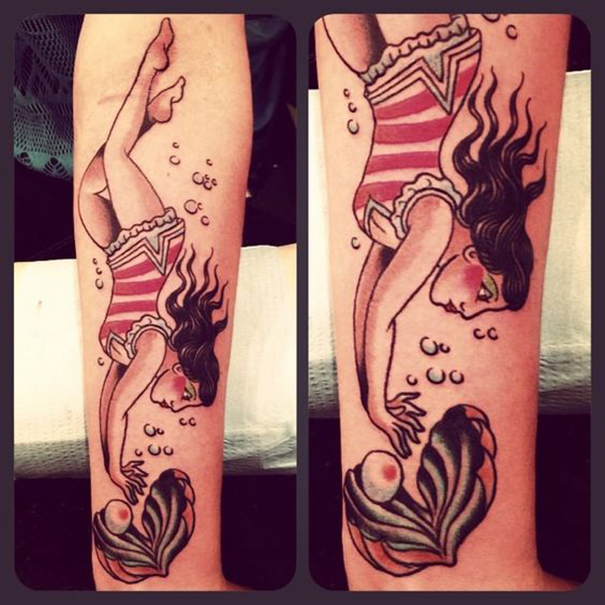 Vintage Pin-Up Girl Tattoo Designs