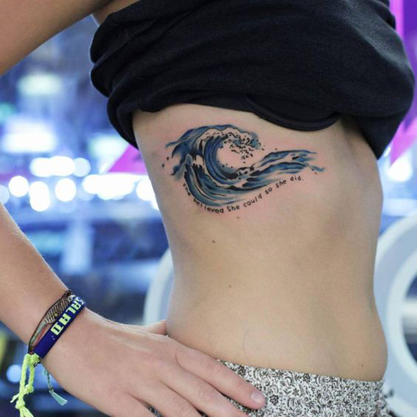 60 Perfect Wave Tattoo Designs