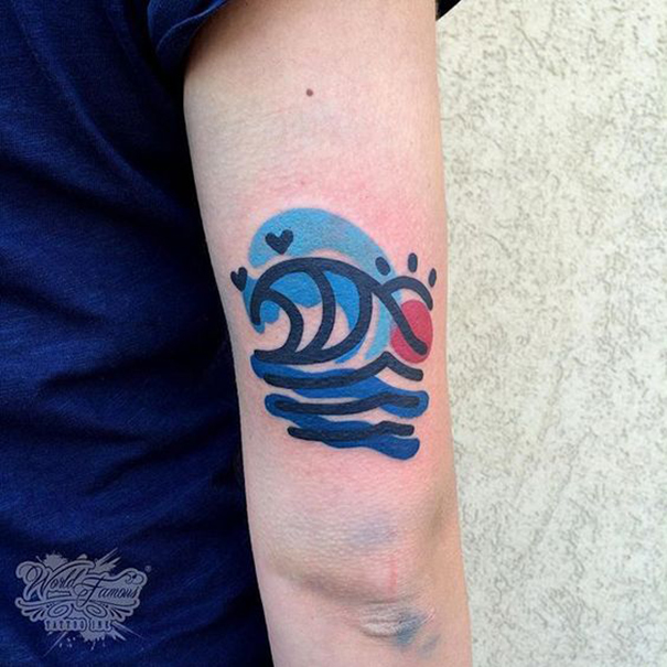 60 Perfect Wave Tattoo Designs