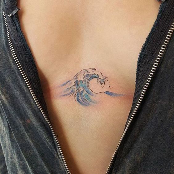 60 Perfect Wave Tattoo Designs