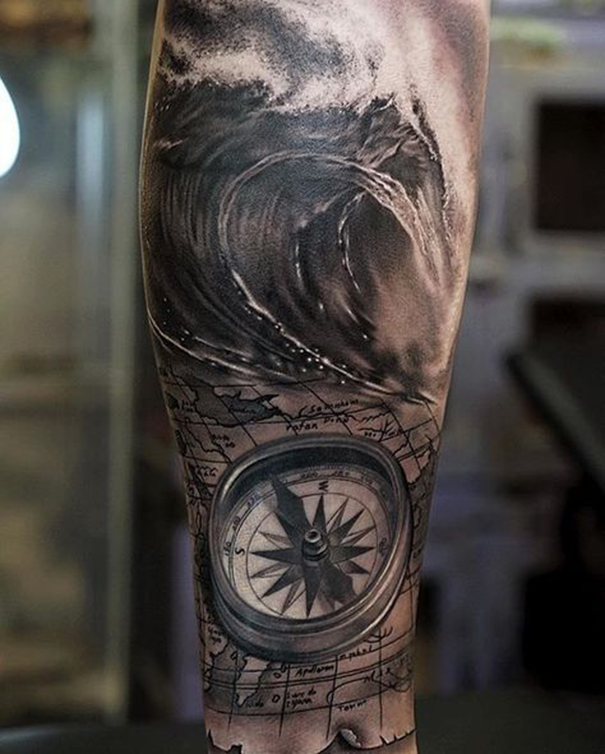 60 Perfect Wave Tattoo Designs