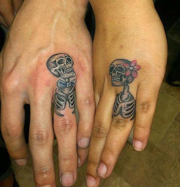 Matching Tattoos 2022: Wedding Ring Tattoo Ideas