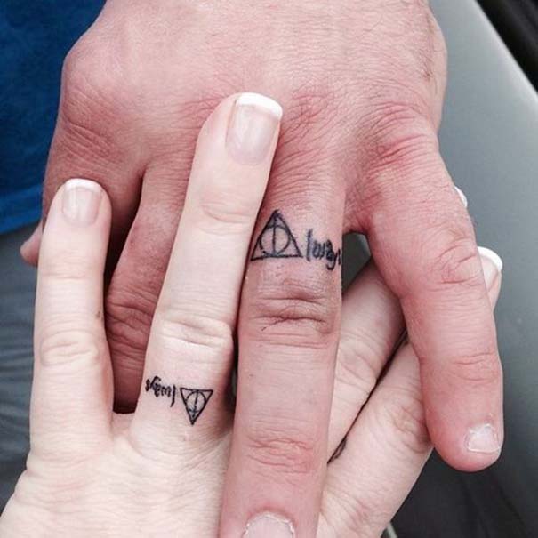 Matching Tattoos 2022: Wedding Ring Tattoo Ideas