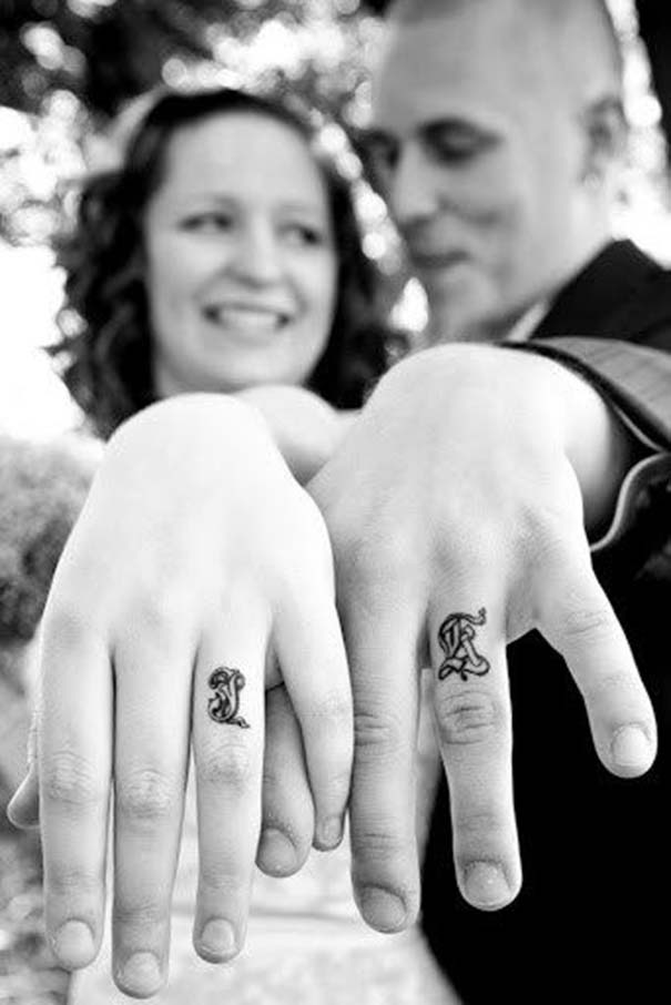 Matching Tattoos 2022: Wedding Ring Tattoo Ideas