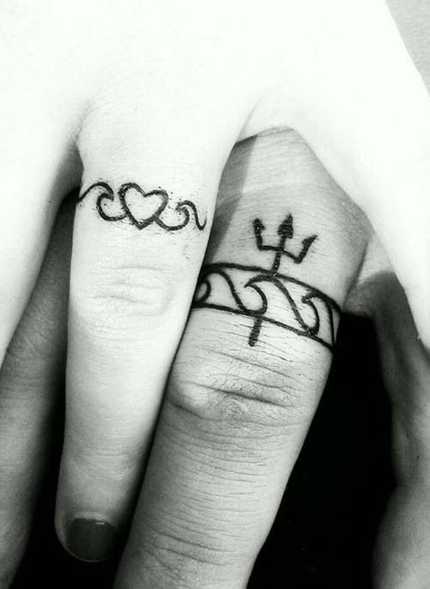 Matching Tattoos 2022: Wedding Ring Tattoo Ideas