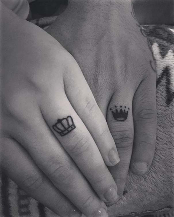 Matching Tattoos 2022: Wedding Ring Tattoo Ideas