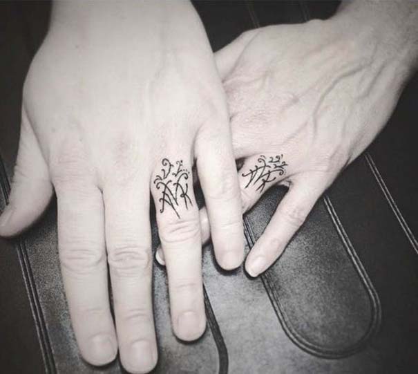 Matching Tattoos 2022: Wedding Ring Tattoo Ideas