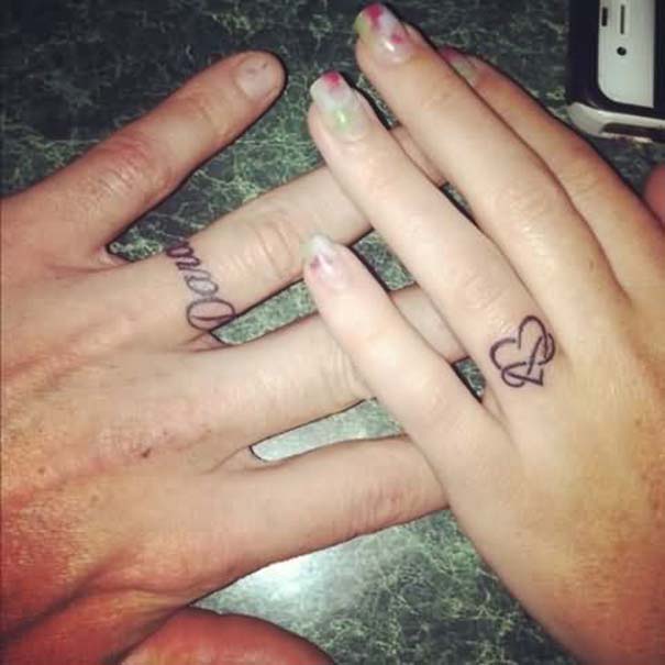 Matching Tattoos 2022: Wedding Ring Tattoo Ideas