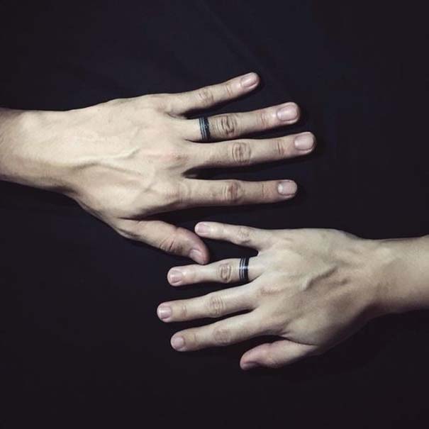 Matching Tattoos 2022: Wedding Ring Tattoo Ideas