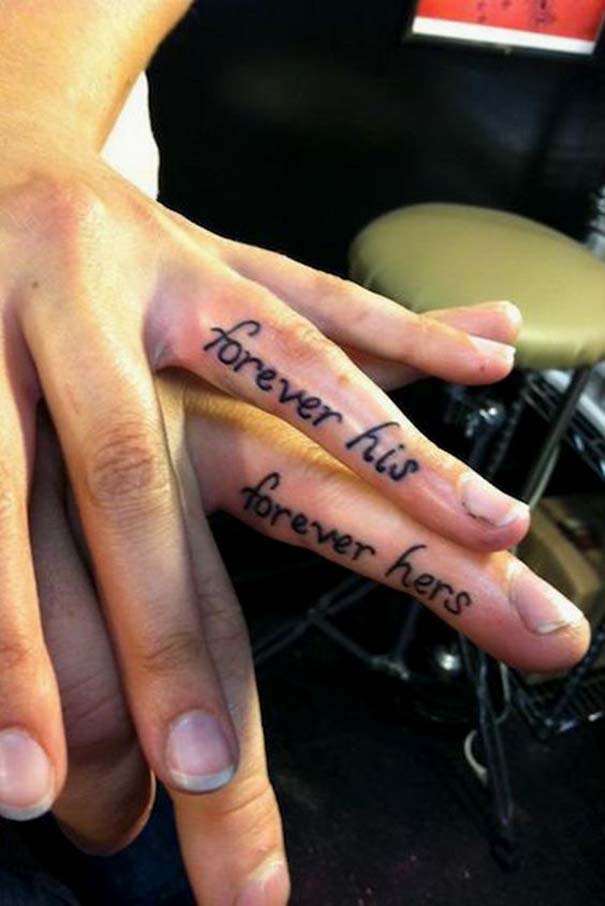 Matching Tattoos 2022: Wedding Ring Tattoo Ideas