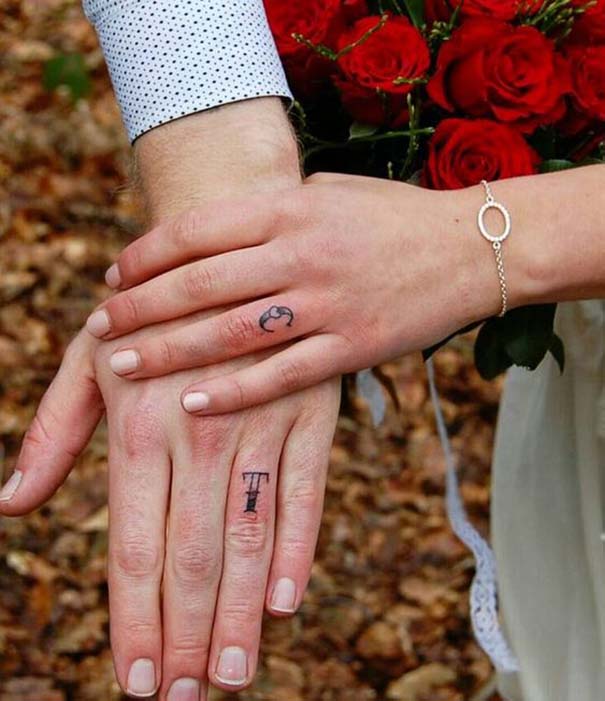 Matching Tattoos 2022: Wedding Ring Tattoo Ideas