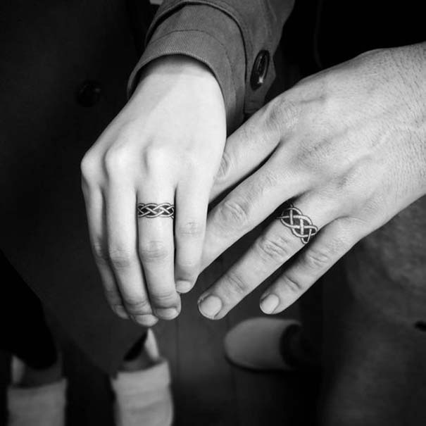 Matching Tattoos 2022: Wedding Ring Tattoo Ideas