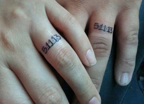 Matching Tattoos 2022: Wedding Ring Tattoo Ideas