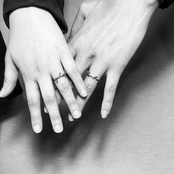 Matching Tattoos 2022: Wedding Ring Tattoo Ideas