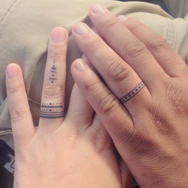 Matching Tattoos 2022: Wedding Ring Tattoo Ideas