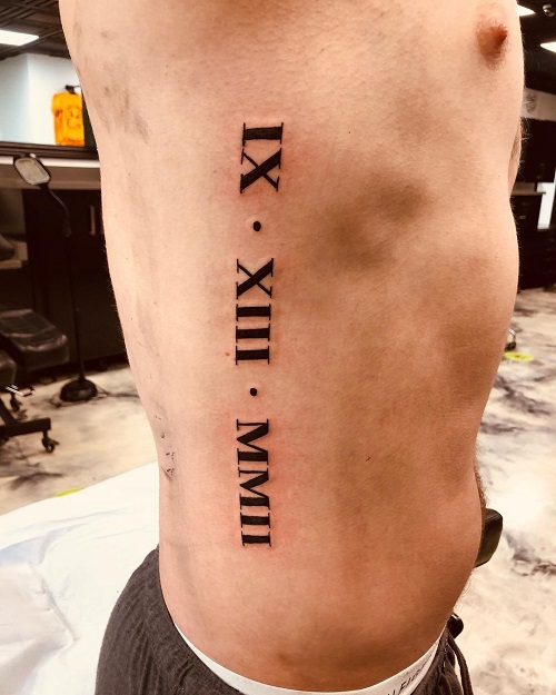 Top Roman numeral tattoos for men and women