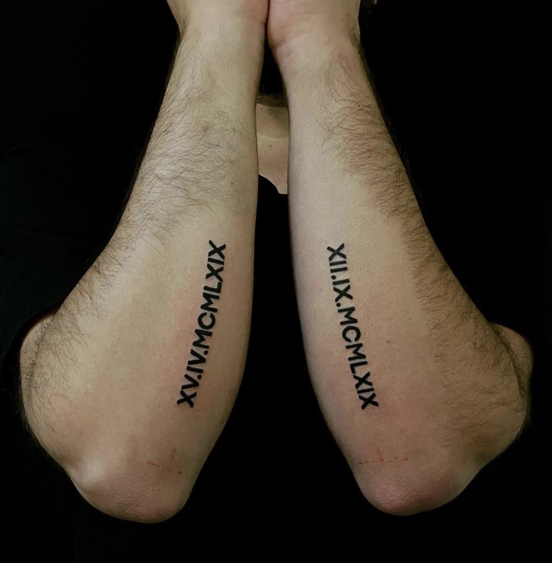 Top Roman numeral tattoos for men and women