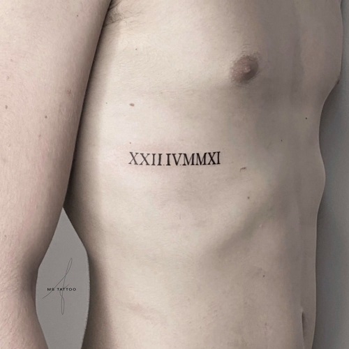 Top Roman numeral tattoos for men and women