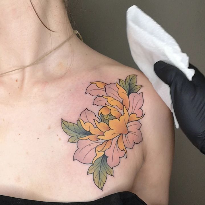 Most Attractive Peony Tattoo Concepts